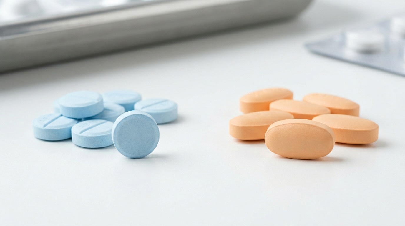 ED治療薬の種類を比較するイメージ