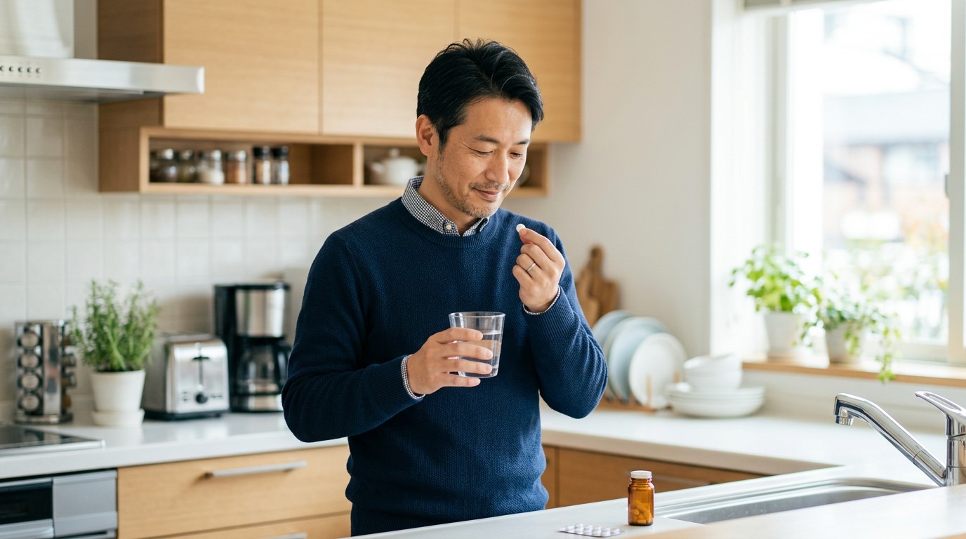 ED治療薬の服用方法を示すイメージ